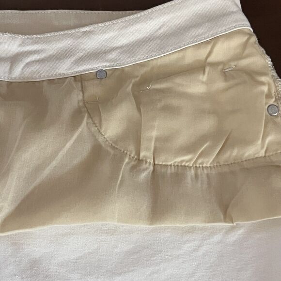 NWT RFM MIA Raw Hem Bootcut Cropped Jeans Tummy Control Off White Size 16 NEW - Picture 6 of 16